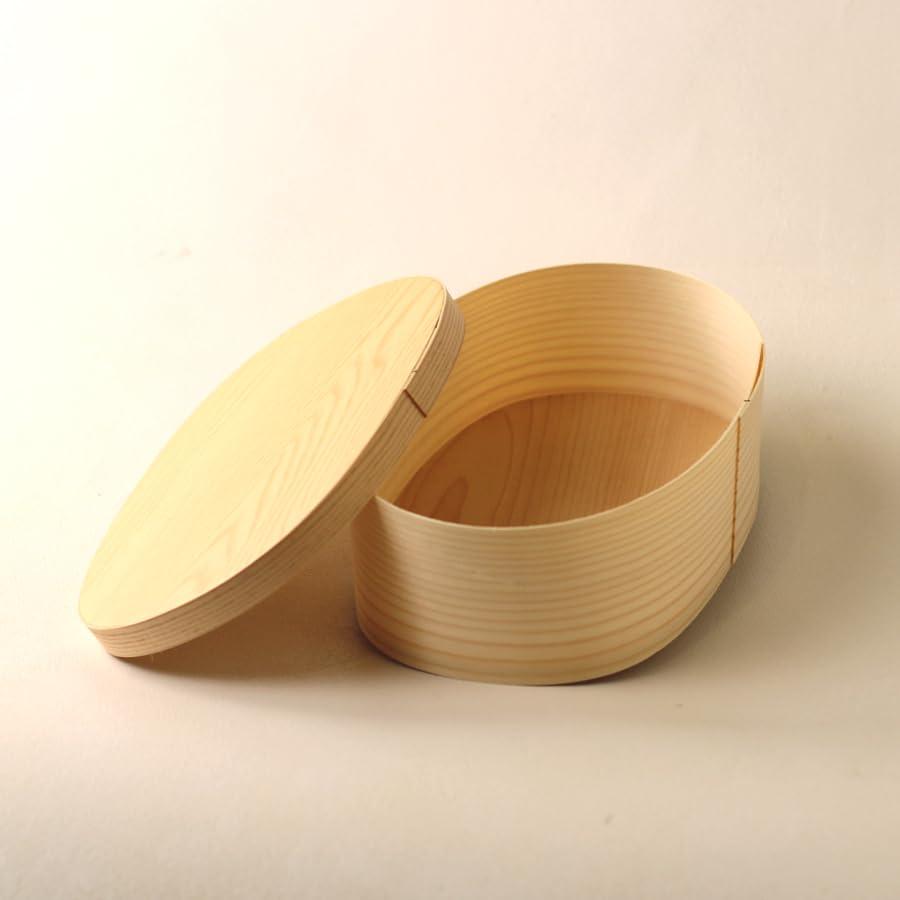 Amazon | 使い捨て 抗菌 曲げわっぱ （小判形 : 赤松）2号 お弁当箱